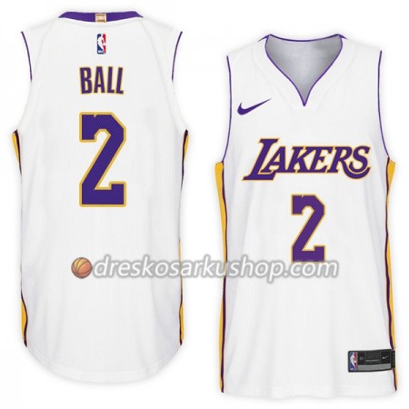 Muški NBA Dres Los Angeles Lakers Lonzo Ball 2 Nike 2017-18 Bijela Swingman